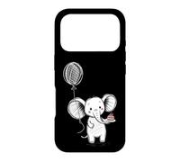 Carcasa para iPhone 17 Pro Lindo Elefante Pastel Globo Celebración Sketch
