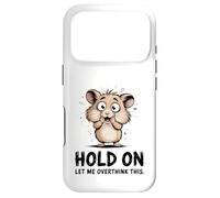 Carcasa para iPhone 17 Pro Lindo hámster nervioso Divertido Pensamiento excesivo