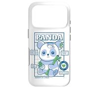 Carcasa para iPhone 17 Pro Lindo Kawaii Panda Anatomía Diagrama Diagrama Cartoon Bamboo Art