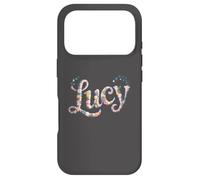 Carcasa para iPhone 17 Pro Lindo Nombre Lucy Personalizado niña mamá Traje de Etiqueta de Nombre