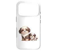 Carcasa para iPhone 17 Pro Lindo Perro Shih Tzu y Cachorro Adorable Arte canino