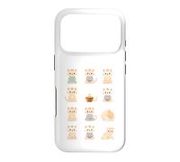 Carcasa para iPhone 17 Pro Lindos Gatos meditadores Kawaii Zen Feline Design