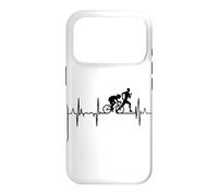 Carcasa para iPhone 17 Pro Línea I Love Duathlon Cyclist Pulse