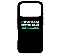 Carcasa para iPhone 17 Pro List of Dogs Better Than Greyhounds