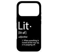 Carcasa para iPhone 17 Pro Lit Definition Funny Lit Meme Definition Christmas Party Lit