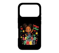 Carcasa para iPhone 17 Pro Little Free Juneteenth Black Girl Flag