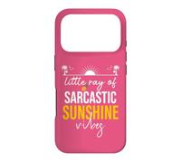 Carcasa para iPhone 17 Pro Little Ray of Sarcastic Sunshine Hello Summer Vibes Beach