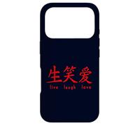 Carcasa para iPhone 17 Pro Live Laugh Love Chino Personajes Inspiradores Zen