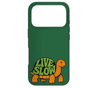 Carcasa para iPhone 17 Pro Live Slow Turtle Life Naturaleza Vibes Retro Calma Estética