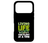 Carcasa para iPhone 17 Pro Living Life One Plant Jardinero Amante de Las Plantas de jardín