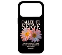 Carcasa para iPhone 17 Pro Llamado a Servir Flores cristianas con versículos bíblicos Florales