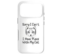 Carcasa para iPhone 17 Pro Lo Siento, no Puedo Tener Planes con mi Gato