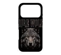 Carcasa para iPhone 17 Pro Lobo Dire Cara Luz De Luna Bosque Fauna Silvestre Naturaleza