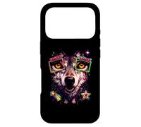 Carcasa para iPhone 17 Pro Lobo Retro con Zoom 80s Vaporwave Gamer