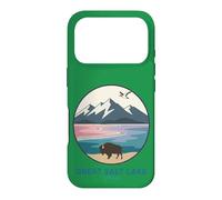 Carcasa para iPhone 17 Pro Logotipo de Bolsillo de Bisonte de The Great Salt Lake Trail Utah