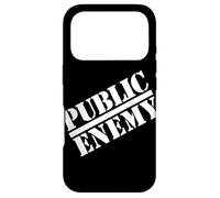 Carcasa para iPhone 17 Pro Logotipo Grande Diagonal del Enemigo público