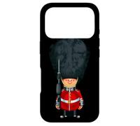 Carcasa para iPhone 17 Pro London Guard Outfit, Funny Cute London Queen Guard Cartoon