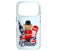 Carcasa para iPhone 17 Pro London Teddy Bear Queen Guard Illustration Graphic Anime