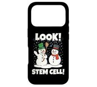 Carcasa para iPhone 17 Pro Look! Stem Cells Xmas Funny Couple Snowmen Science Teacher