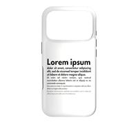 Carcasa para iPhone 17 Pro Lorem Ipsum | Frases en latín, Diseño Gráfico, Edición de Textos