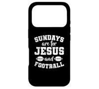 Carcasa para iPhone 17 Pro Los domingos Son para Jesús y Football USA