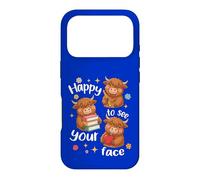 Carcasa para iPhone 17 Pro Los Estudiantes de Highland Cow regresan a la Escuela Felices de Ver tu Cara