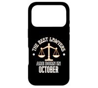 Carcasa para iPhone 17 Pro Los Mejores Abogados Nacen en Octubre Regalo de cumpleaños