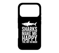 Carcasa para iPhone 17 Pro Los Tiburones me Hacen Feliz, no Tan Gracioso Amante de los Tiburones
