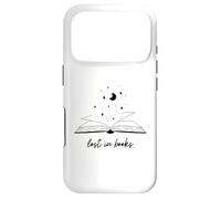 Carcasa para iPhone 17 Pro Lost in Books Luna Estrellas Lectura Diseño Estético
