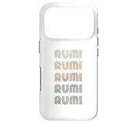 Carcasa para iPhone 17 Pro Love Heart Rumi tee Grunge Estilo Vintage Negro Rumi