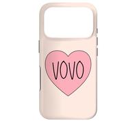 Carcasa para iPhone 17 Pro Love Heart Vovo Portuguesa Grandma Grandmother Simple Vovo