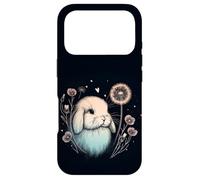 Carcasa para iPhone 17 Pro Love Holland Lop Conejito de Acuarela Floral Diente de león