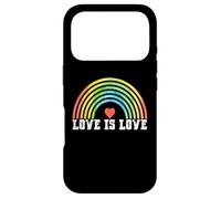 Carcasa para iPhone 17 Pro Love is Love Rainbow Vintage Pride LGBTQ