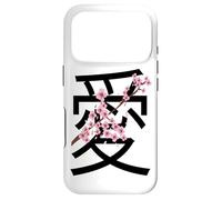 Carcasa para iPhone 17 Pro Love Kanji Symbol & Sakura Flowers Valentine’s Day