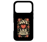Carcasa para iPhone 17 Pro Love Like Jesus John 13:34 Diseño Cristiano Floral