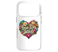 Carcasa para iPhone 17 Pro Love Like Jesus Religious God Faith Groovy Christian Girls