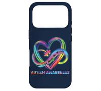 Carcasa para iPhone 17 Pro Love Needs No Words Autismo Concientización Puzzle Corazón Autismo