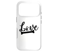 Carcasa para iPhone 17 Pro Love Paw Bone For Dog Lovers Homenaje al Día Nacional del Perro