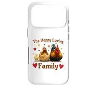 Carcasa para iPhone 17 Pro Loving Cute Chicken Family Hen Rooster Chick Funny Farmer