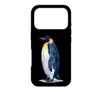 Carcasa para iPhone 17 Pro Low Poly Emperor Penguins Geometric Art
