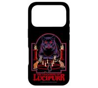Carcasa para iPhone 17 Pro Lucipurr Cat Conjuring Sarcastic Retro Funny Adult Humor