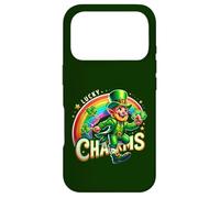 Carcasa para iPhone 17 Pro Lucky Charms Leprechaun St Patrick's Day Rainbow Irish Kids