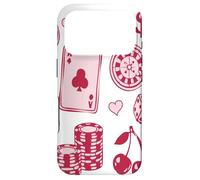 Carcasa para iPhone 17 Pro Lucky Girl Energy Gambling Playing Cards Cherries and Dice