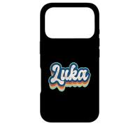 Carcasa para iPhone 17 Pro Luka Nombre Niño Estilo Vintage 70s 80s Personalizado