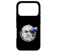 Carcasa para iPhone 17 Pro Luna Cara Golpeado por Rocket Humor Espacio Arte Ciencia Ficción