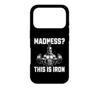 Carcasa para iPhone 17 Pro Madness This Is Iron Espartano Fitness Fuerza Gym Pesas