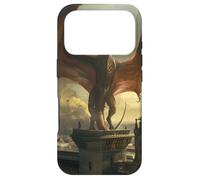 Carcasa para iPhone 17 Pro Majestuoso dragón con Vistas a un Paisaje Urbano gótico al Amanecer