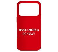 Carcasa para iPhone 17 Pro Make America Go Away Funny Anti Trump Political Protest