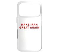 Carcasa para iPhone 17 Pro Make Iran Great Again - Minimal Text White & Red