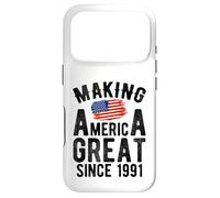 Carcasa para iPhone 17 Pro Making America Great Since 1991 35 Años Cumpleaños